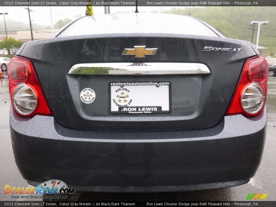 2013 Chevrolet Sonic LT Sedan Cyber Gray Metallic / Jet Black/Dark Titanium Photo #4