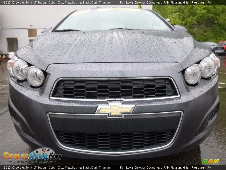 2013 Chevrolet Sonic LT Sedan Cyber Gray Metallic / Jet Black/Dark Titanium Photo #8