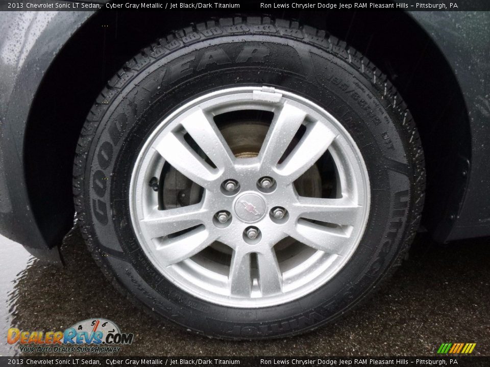 2013 Chevrolet Sonic LT Sedan Cyber Gray Metallic / Jet Black/Dark Titanium Photo #9