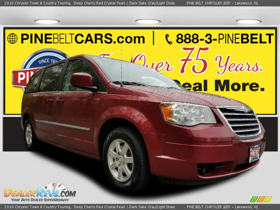 2010 Chrysler Town & Country Touring Deep Cherry Red Crystal Pearl / Dark Slate Gray/Light Shale Photo #1