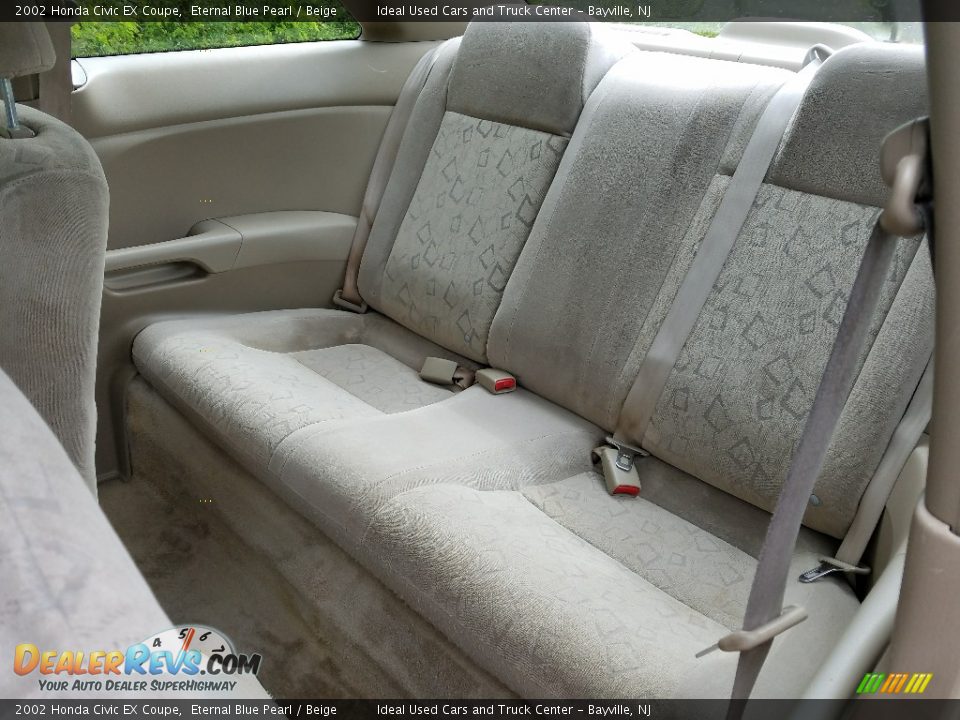 Rear Seat of 2002 Honda Civic EX Coupe Photo #14