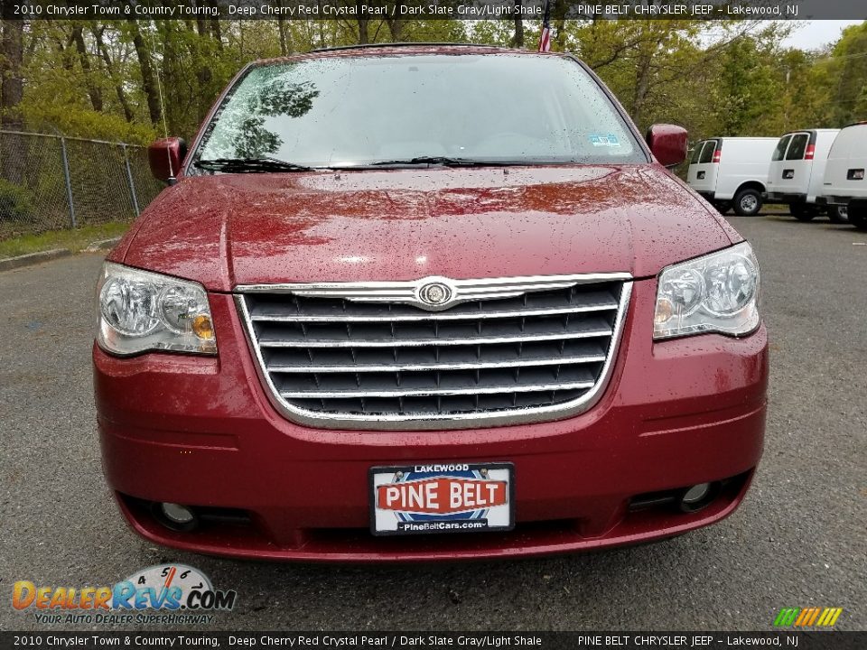 2010 Chrysler Town & Country Touring Deep Cherry Red Crystal Pearl / Dark Slate Gray/Light Shale Photo #2