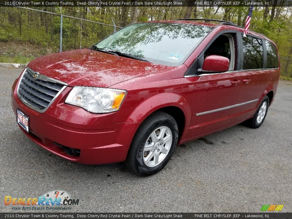 2010 Chrysler Town & Country Touring Deep Cherry Red Crystal Pearl / Dark Slate Gray/Light Shale Photo #3