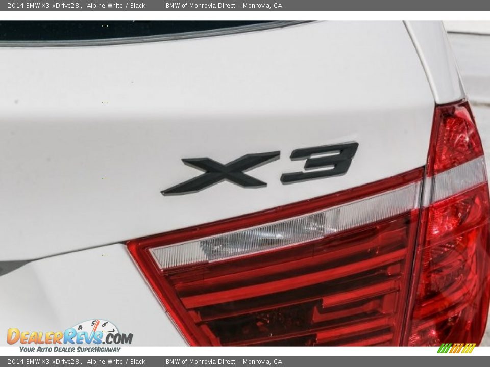 2014 BMW X3 xDrive28i Alpine White / Black Photo #7