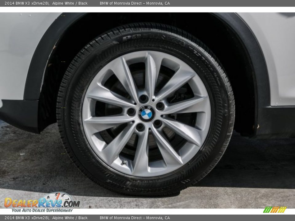 2014 BMW X3 xDrive28i Alpine White / Black Photo #8