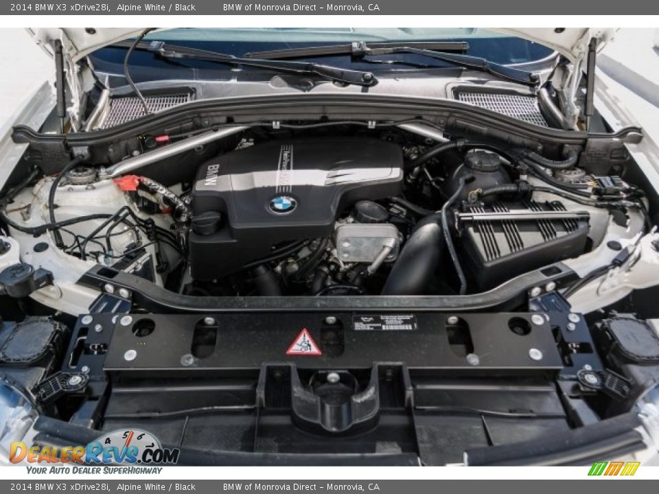 2014 BMW X3 xDrive28i Alpine White / Black Photo #9