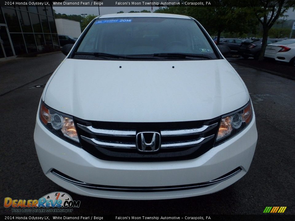 2014 Honda Odyssey LX White Diamond Pearl / Beige Photo #8