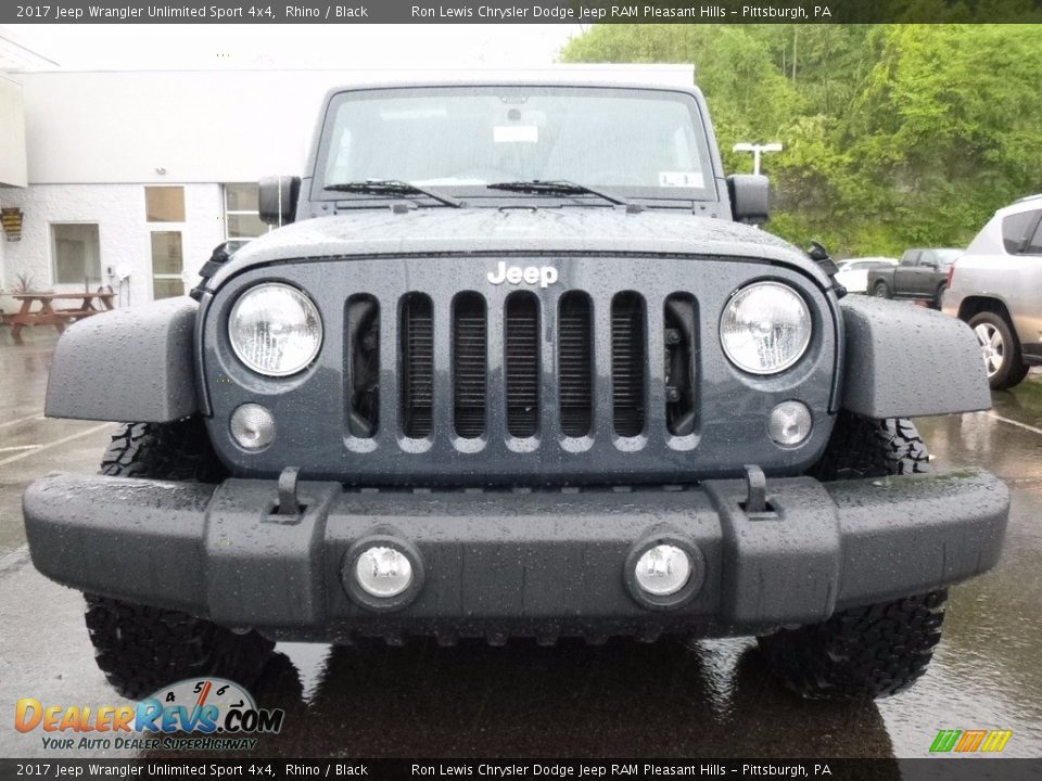 2017 Jeep Wrangler Unlimited Sport 4x4 Rhino / Black Photo #9