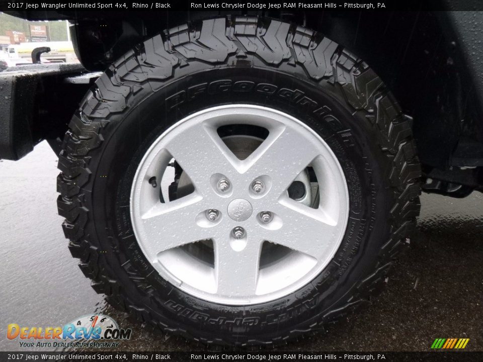 2017 Jeep Wrangler Unlimited Sport 4x4 Rhino / Black Photo #10