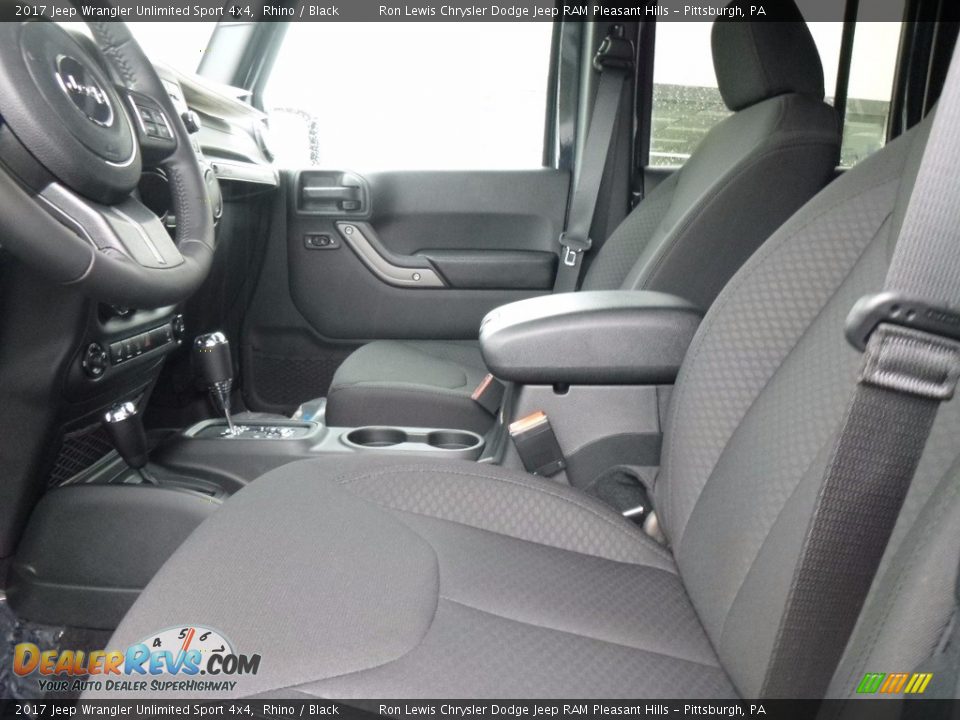 2017 Jeep Wrangler Unlimited Sport 4x4 Rhino / Black Photo #11