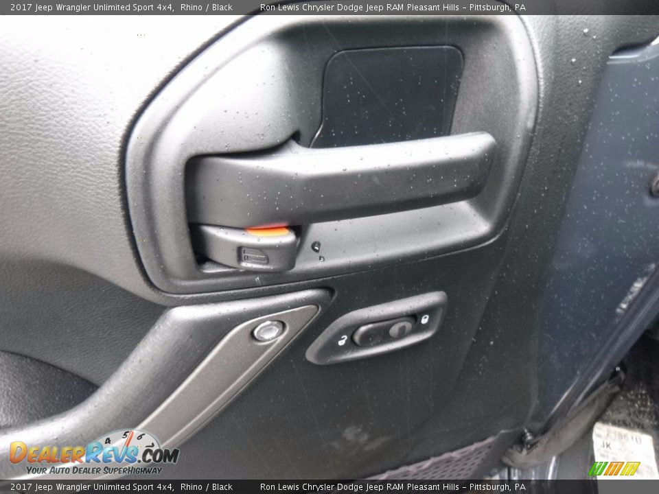2017 Jeep Wrangler Unlimited Sport 4x4 Rhino / Black Photo #14