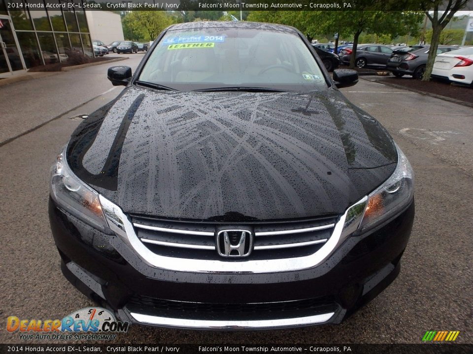2014 Honda Accord EX-L Sedan Crystal Black Pearl / Ivory Photo #8