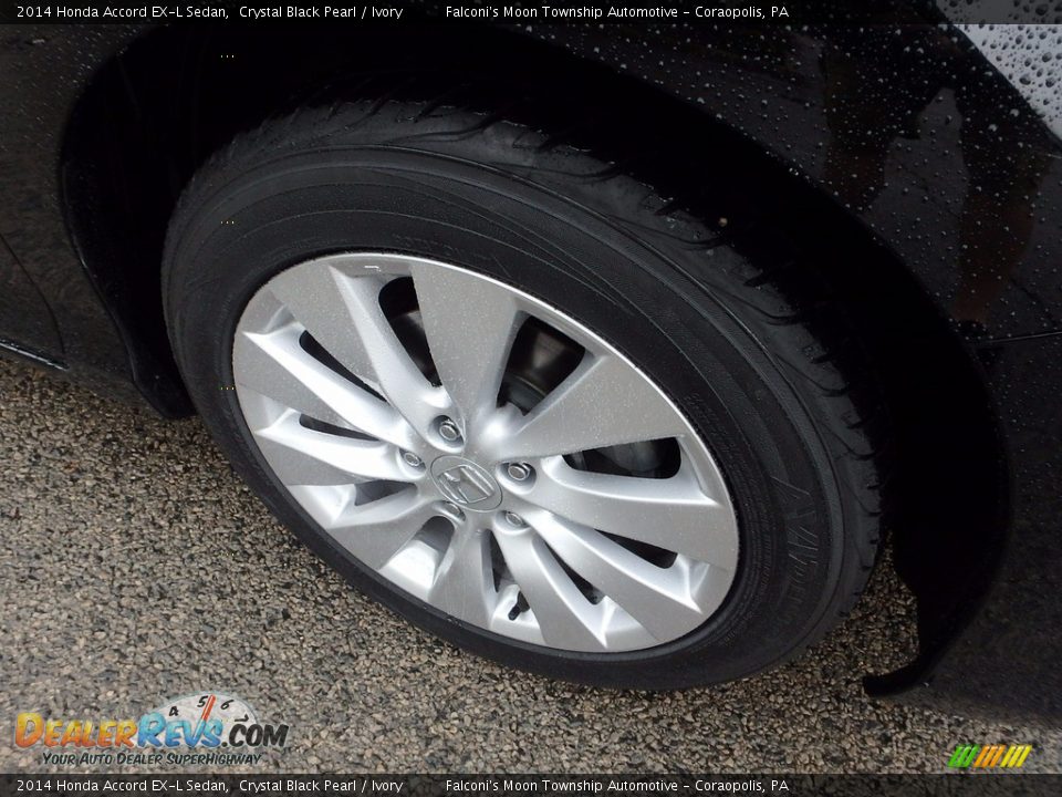 2014 Honda Accord EX-L Sedan Crystal Black Pearl / Ivory Photo #9