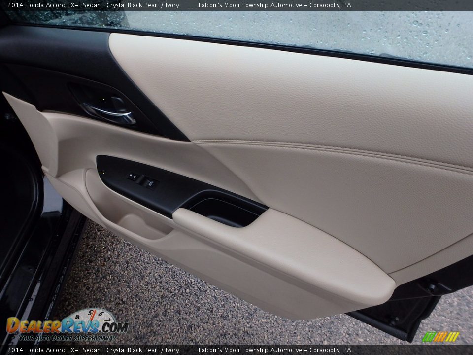 2014 Honda Accord EX-L Sedan Crystal Black Pearl / Ivory Photo #12