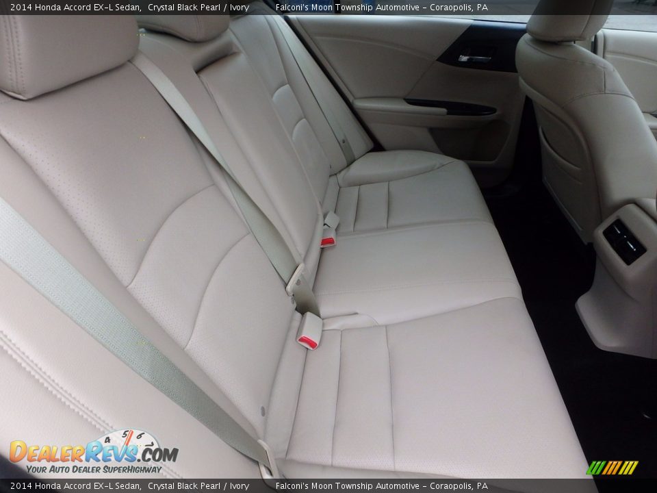 2014 Honda Accord EX-L Sedan Crystal Black Pearl / Ivory Photo #14