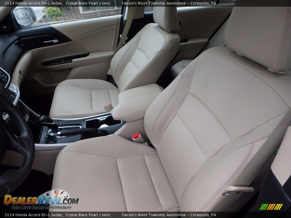 2014 Honda Accord EX-L Sedan Crystal Black Pearl / Ivory Photo #15