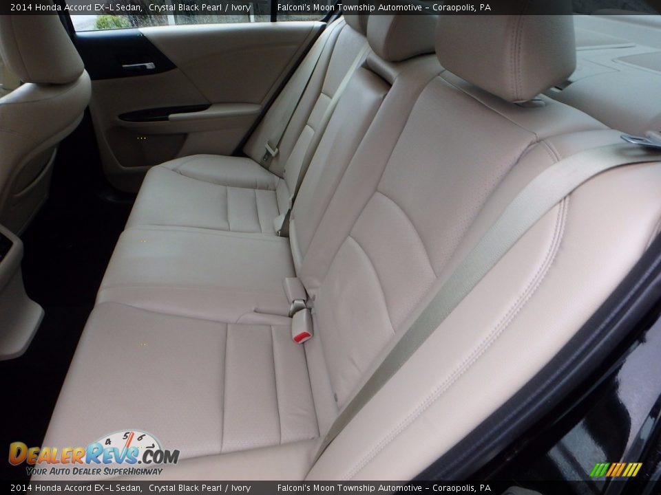 2014 Honda Accord EX-L Sedan Crystal Black Pearl / Ivory Photo #16
