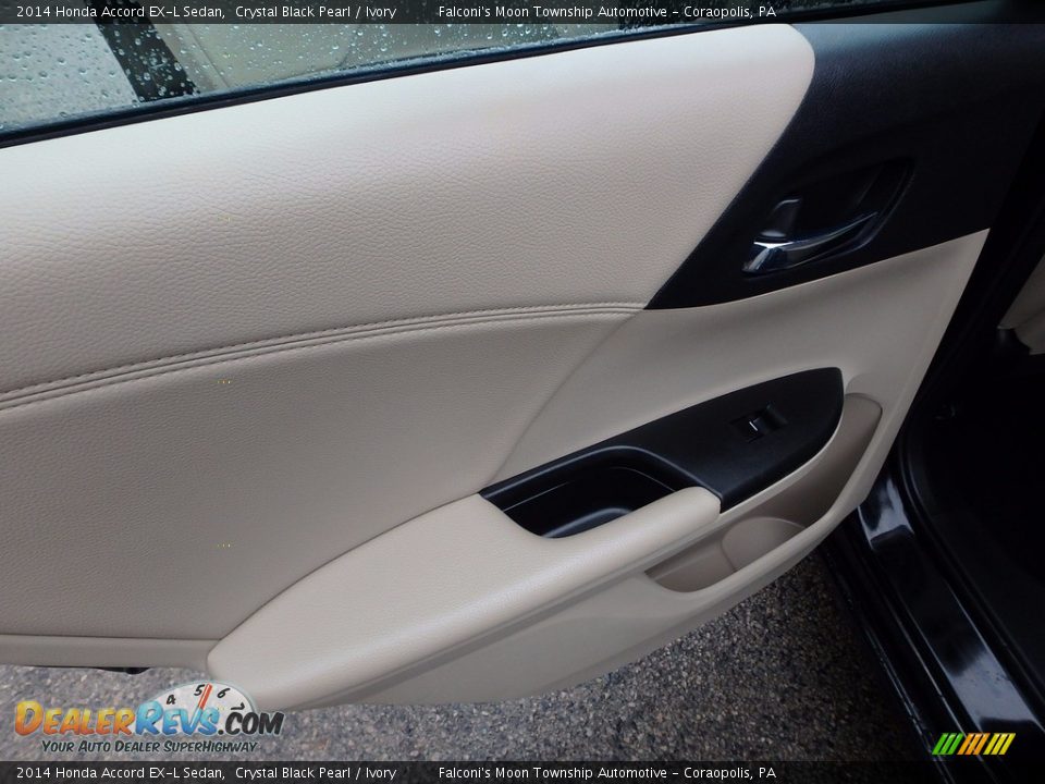 2014 Honda Accord EX-L Sedan Crystal Black Pearl / Ivory Photo #18