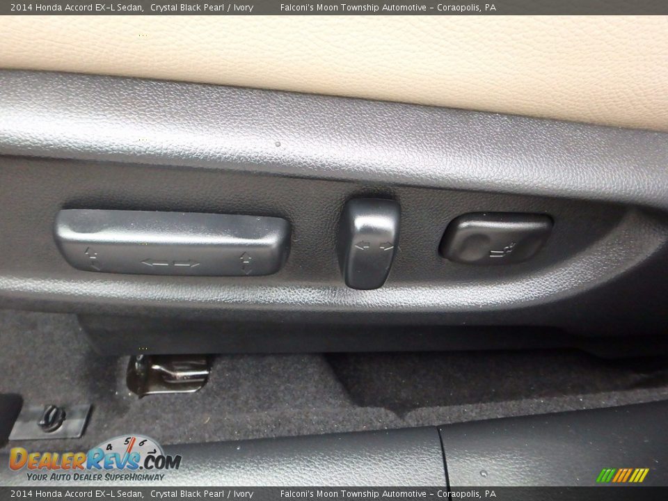 2014 Honda Accord EX-L Sedan Crystal Black Pearl / Ivory Photo #20