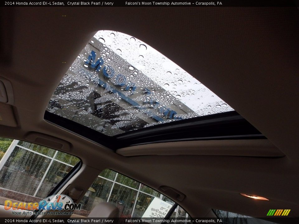 2014 Honda Accord EX-L Sedan Crystal Black Pearl / Ivory Photo #21