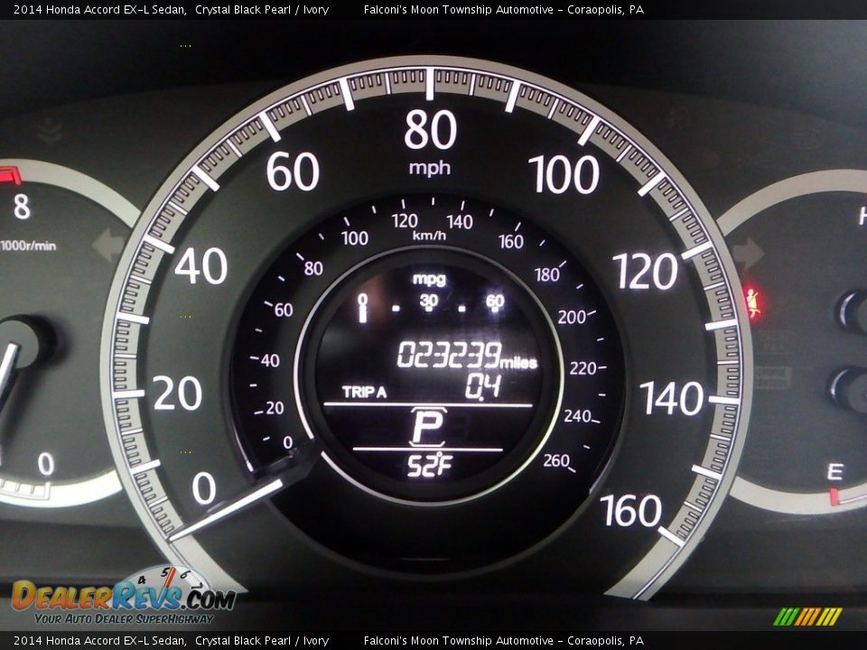 2014 Honda Accord EX-L Sedan Crystal Black Pearl / Ivory Photo #24