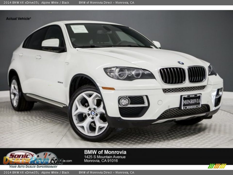 2014 BMW X6 xDrive35i Alpine White / Black Photo #1