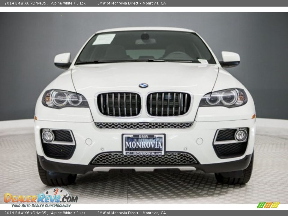 2014 BMW X6 xDrive35i Alpine White / Black Photo #2