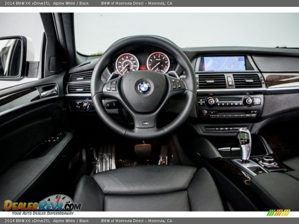 2014 BMW X6 xDrive35i Alpine White / Black Photo #4