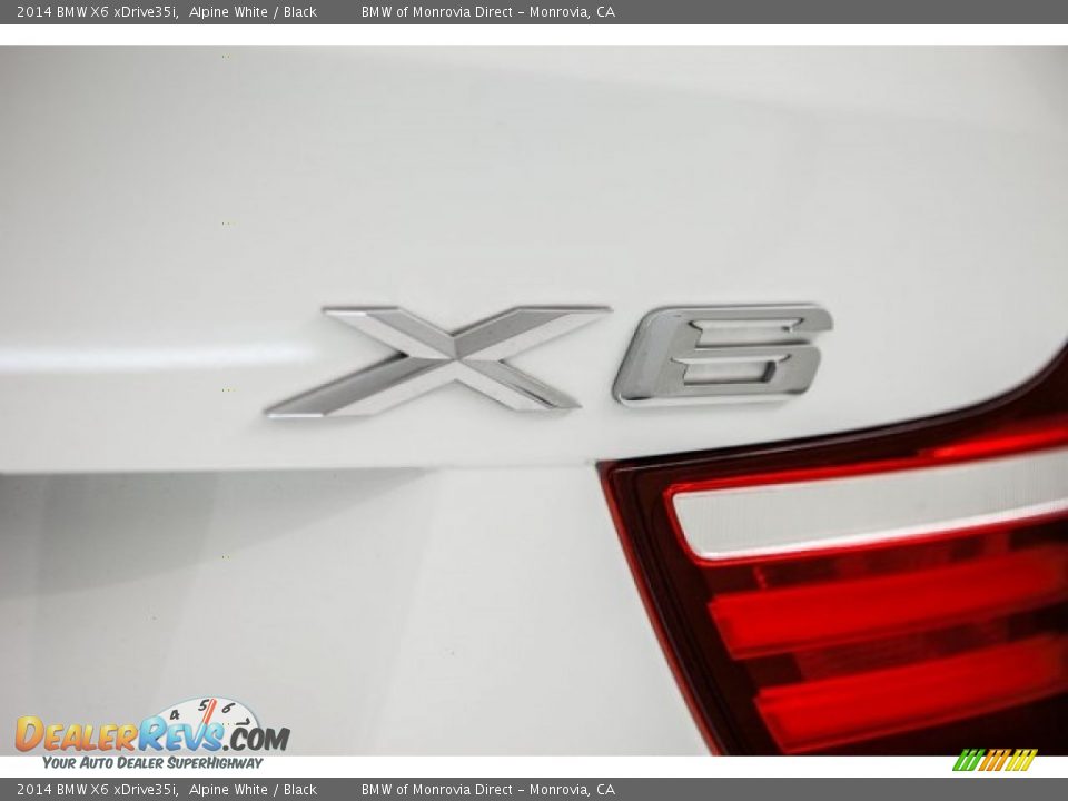 2014 BMW X6 xDrive35i Alpine White / Black Photo #7