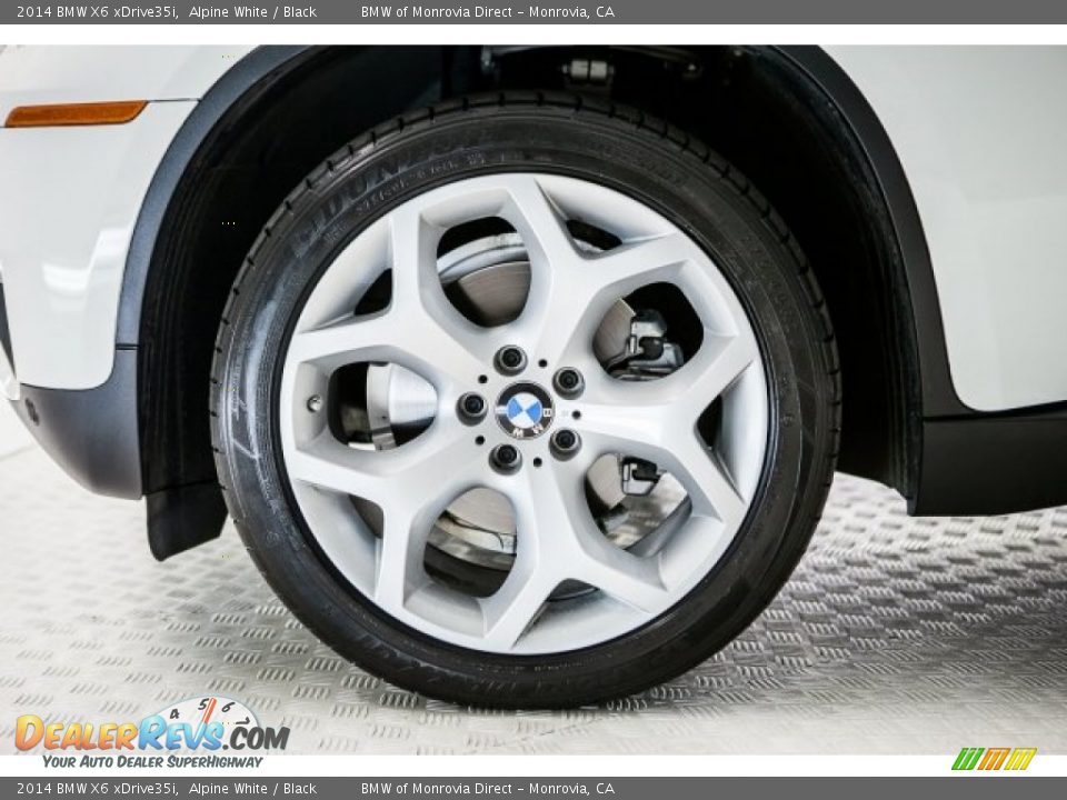 2014 BMW X6 xDrive35i Alpine White / Black Photo #8