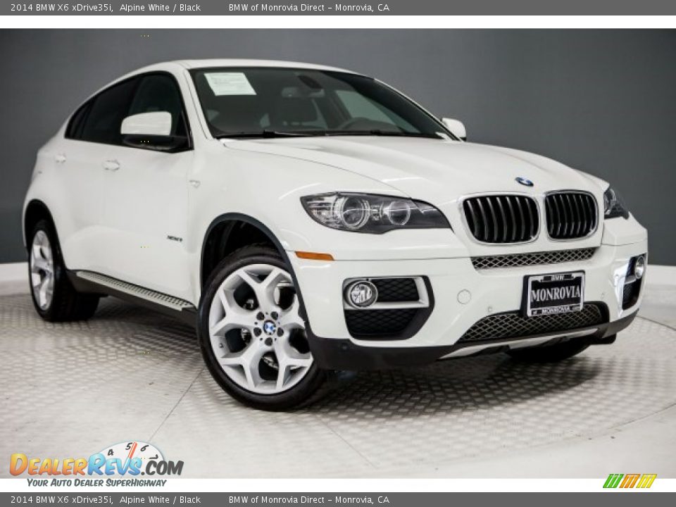 2014 BMW X6 xDrive35i Alpine White / Black Photo #12
