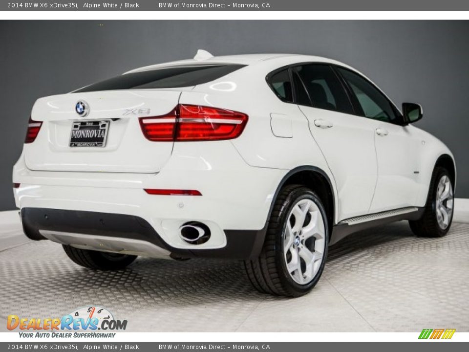 2014 BMW X6 xDrive35i Alpine White / Black Photo #13