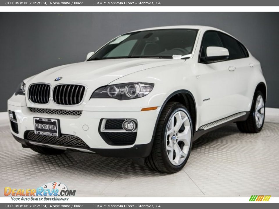 2014 BMW X6 xDrive35i Alpine White / Black Photo #14