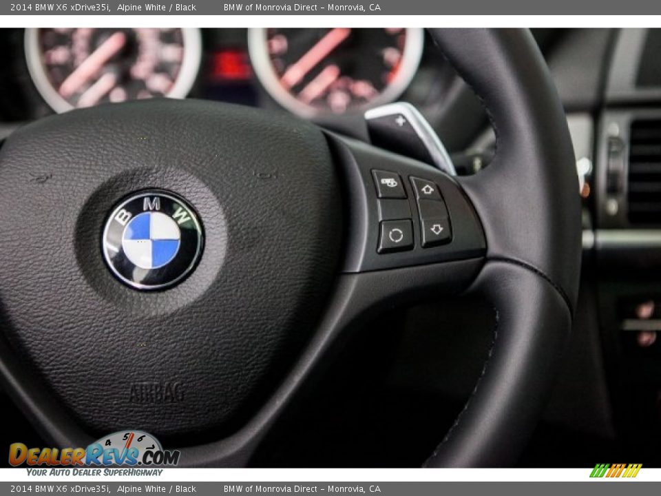 2014 BMW X6 xDrive35i Alpine White / Black Photo #18