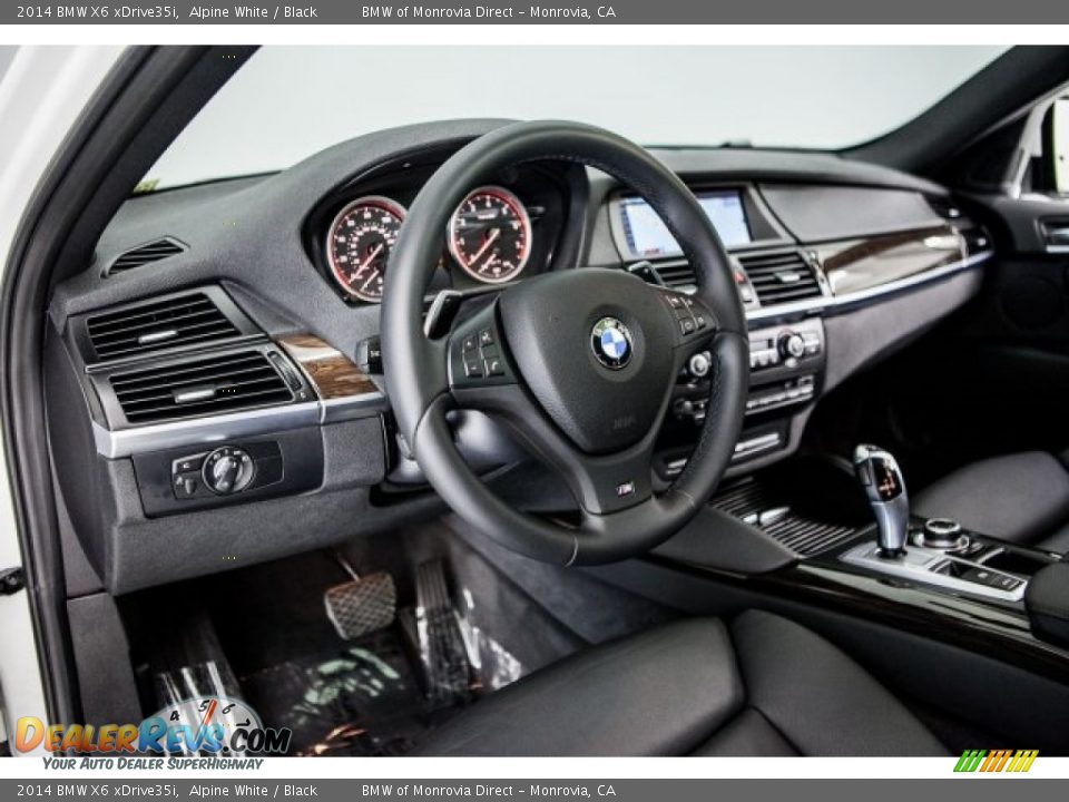 2014 BMW X6 xDrive35i Alpine White / Black Photo #20