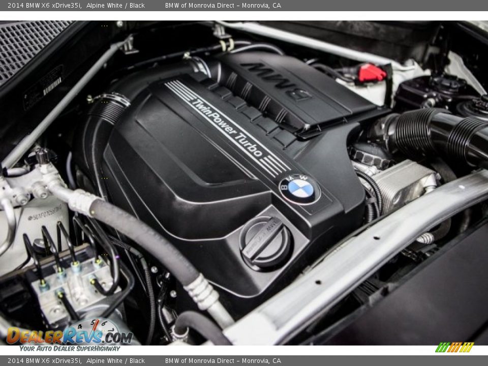 2014 BMW X6 xDrive35i Alpine White / Black Photo #28