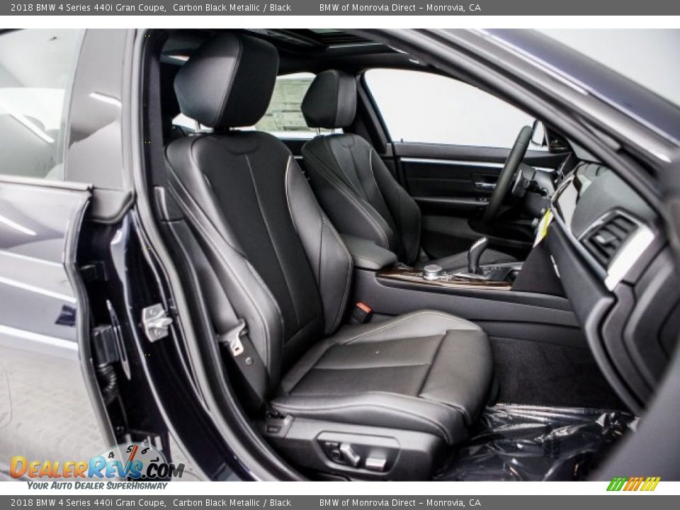 Black Interior - 2018 BMW 4 Series 440i Gran Coupe Photo #2