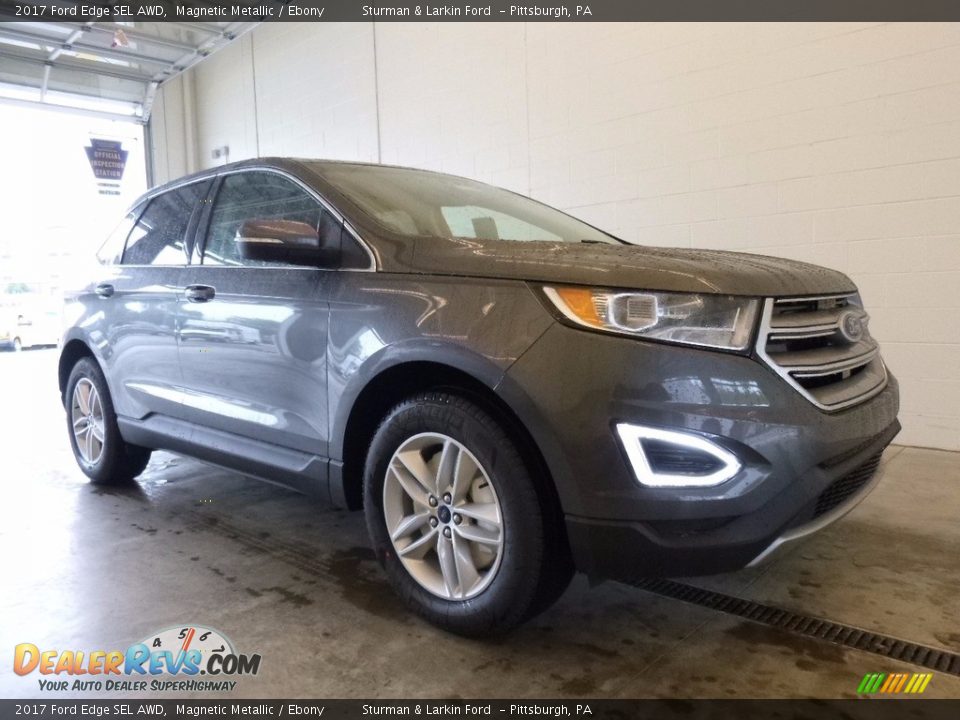 2017 Ford Edge SEL AWD Magnetic Metallic / Ebony Photo #1