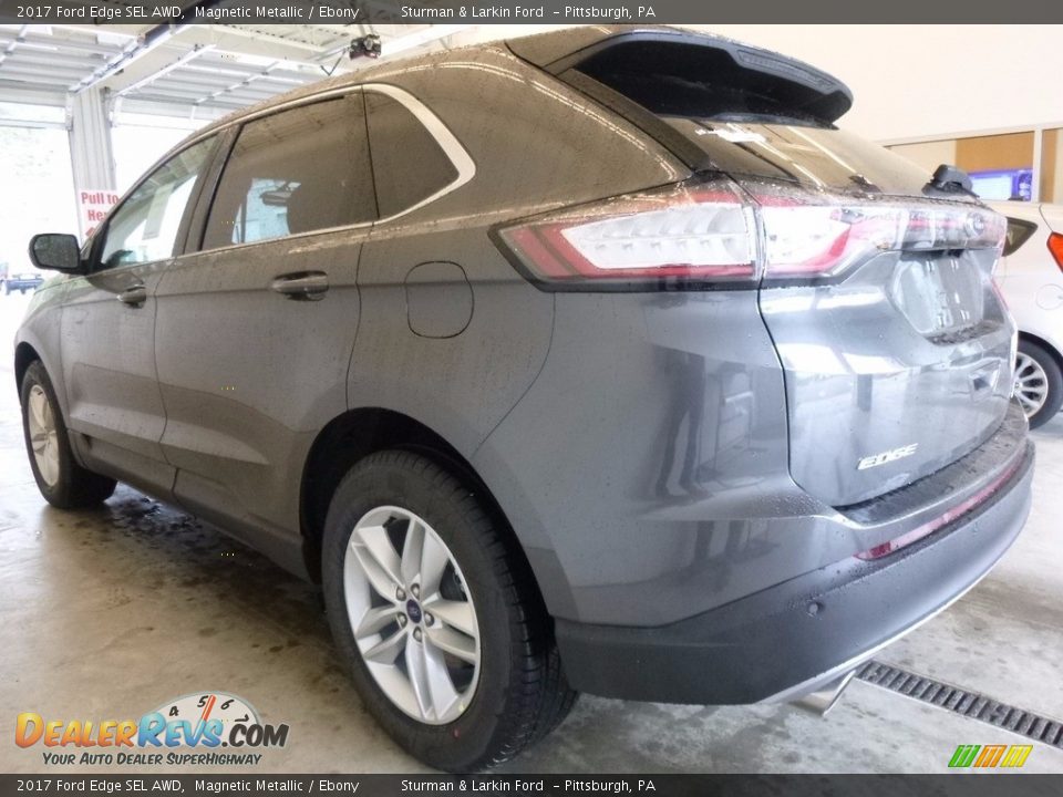 2017 Ford Edge SEL AWD Magnetic Metallic / Ebony Photo #4