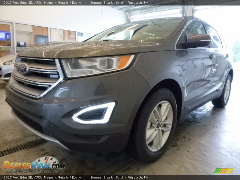 2017 Ford Edge SEL AWD Magnetic Metallic / Ebony Photo #5