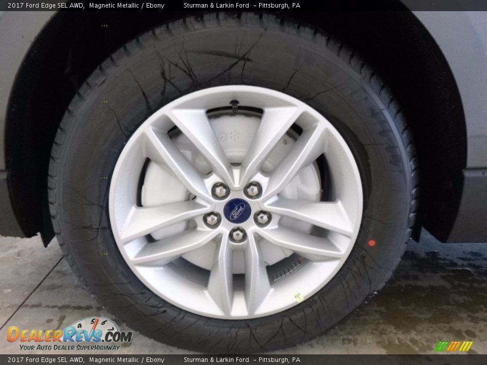 2017 Ford Edge SEL AWD Magnetic Metallic / Ebony Photo #6
