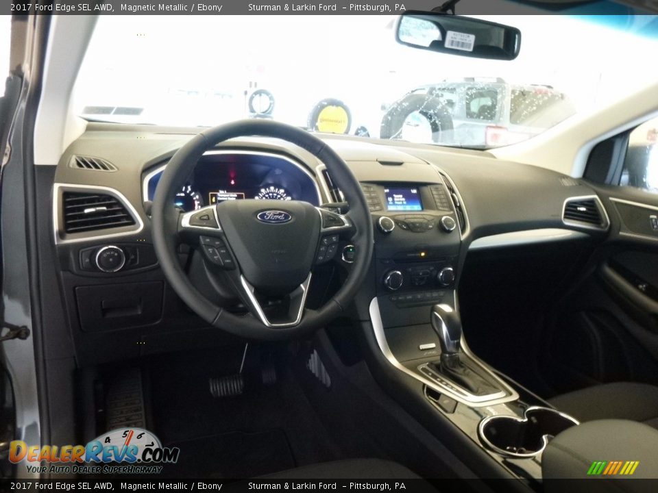 2017 Ford Edge SEL AWD Magnetic Metallic / Ebony Photo #9