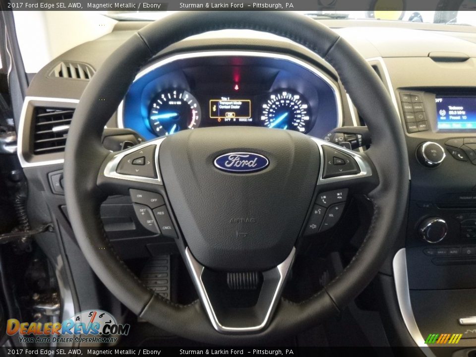 2017 Ford Edge SEL AWD Magnetic Metallic / Ebony Photo #13