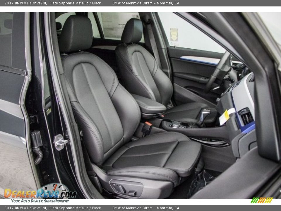 2017 BMW X1 sDrive28i Black Sapphire Metallic / Black Photo #2