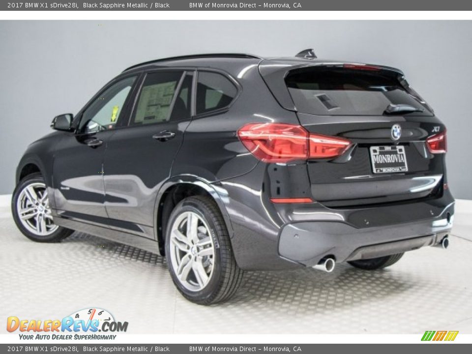 2017 BMW X1 sDrive28i Black Sapphire Metallic / Black Photo #3