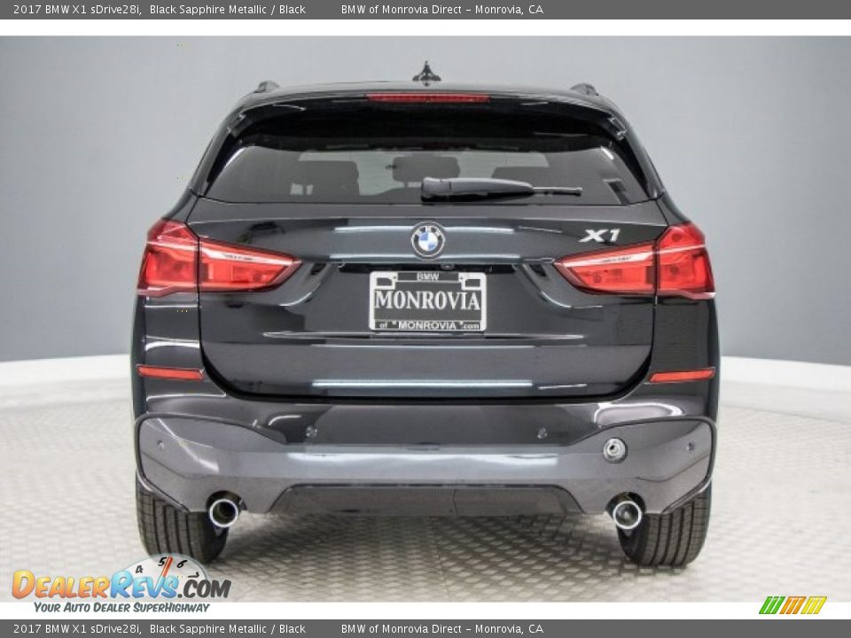 2017 BMW X1 sDrive28i Black Sapphire Metallic / Black Photo #4
