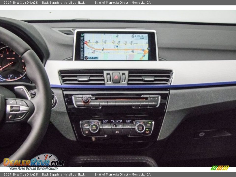 2017 BMW X1 sDrive28i Black Sapphire Metallic / Black Photo #6