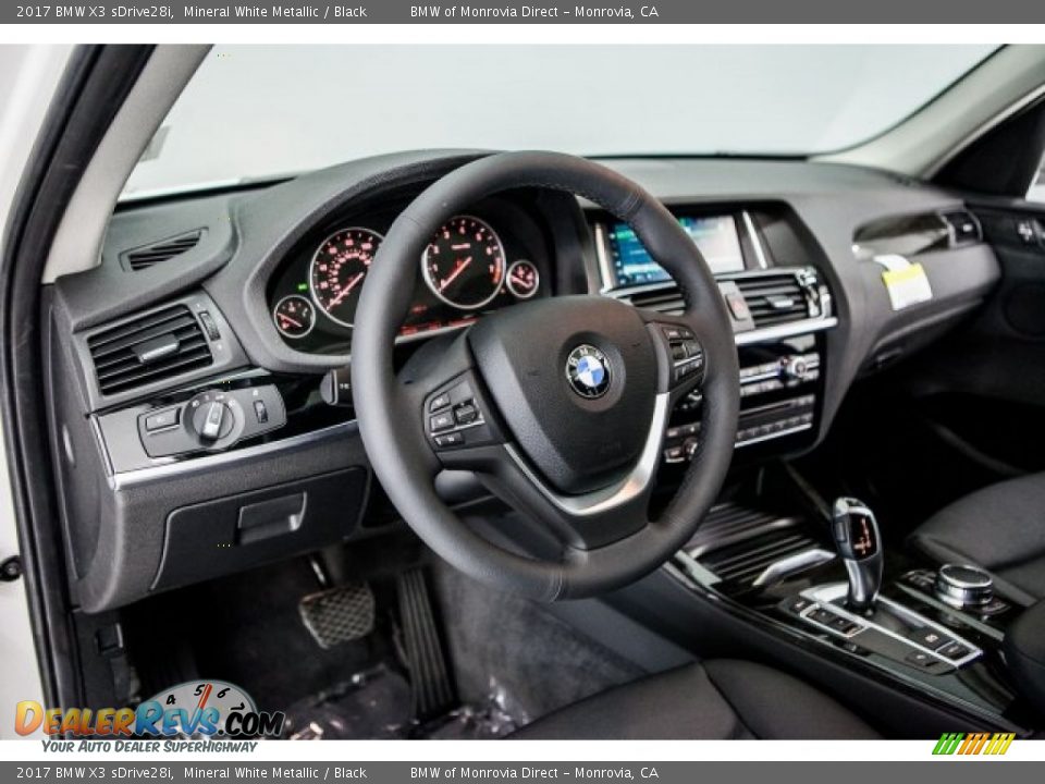 2017 BMW X3 sDrive28i Mineral White Metallic / Black Photo #5