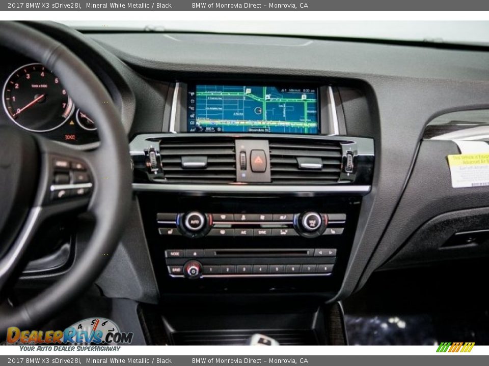 2017 BMW X3 sDrive28i Mineral White Metallic / Black Photo #6