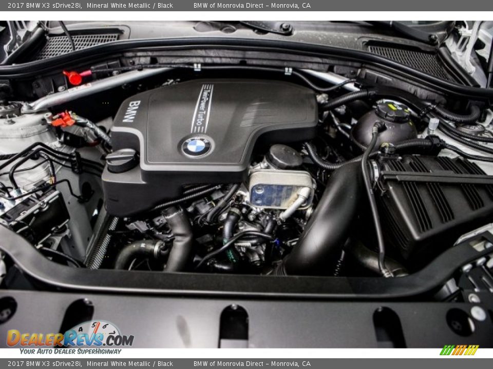 2017 BMW X3 sDrive28i Mineral White Metallic / Black Photo #8